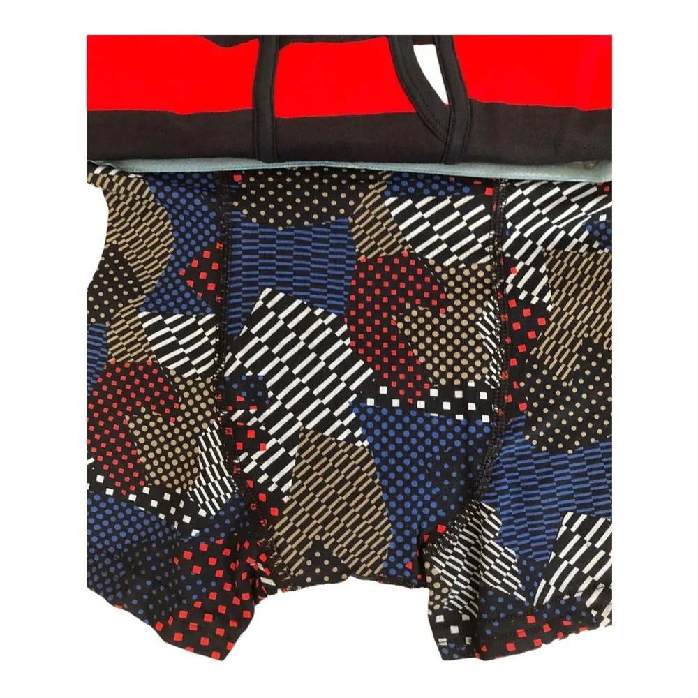 3pack Red & blue mix boys cotton elastic waistband Boxer Briefs size small (6-7)